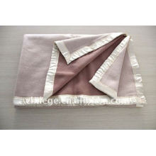 wool bed throws blankets with hemmed edges
